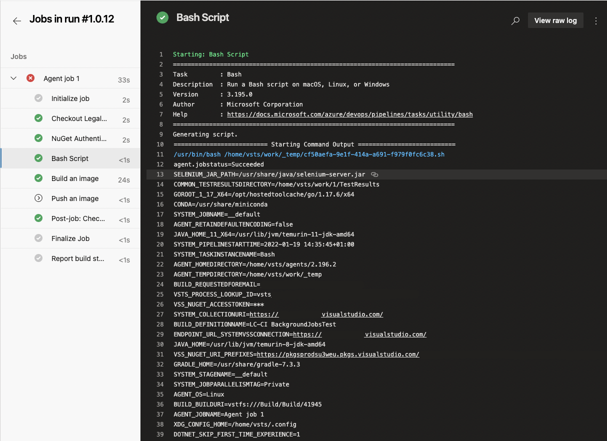 Print All Environment Variables In Azure DevOps For Linux Agents With 